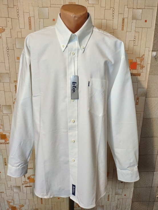 Нова сорочка біла чоловіча LEE COOPER коттон p-p 17.5, numer zdjęcia 2