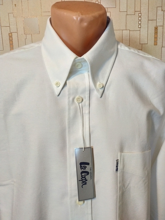 Нова сорочка біла чоловіча LEE COOPER коттон p-p 17.5, photo number 4