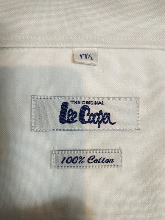 Нова сорочка біла чоловіча LEE COOPER коттон p-p 17.5, фото №9