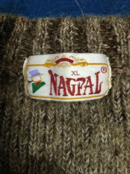 Светр теплющий зимній. Пуловер чоловічий мохеровий NAGPAL Індія p-p XL(маломірить), фото №8