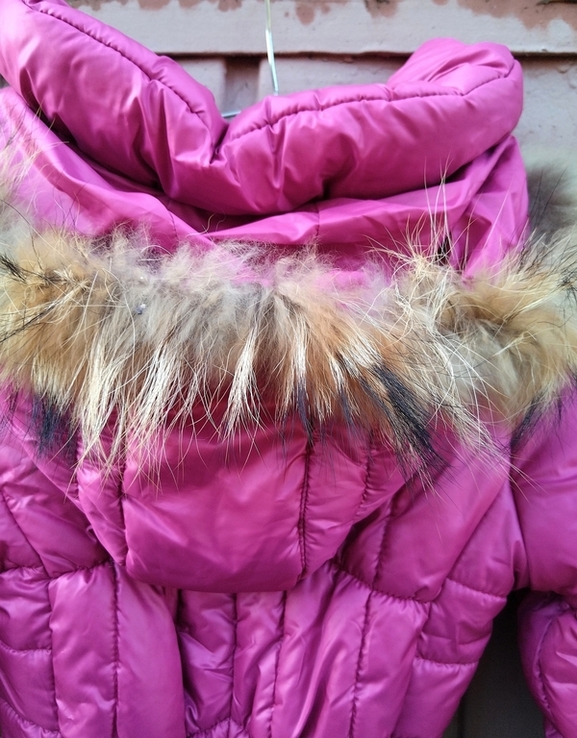 Пальто детское Dingo 36-го (S) размера новое зимнее для девочки, фото №5