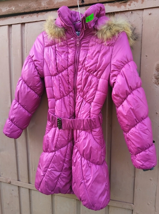 Пальто детское Dingo 36-го (S) размера новое зимнее для девочки, фото №7