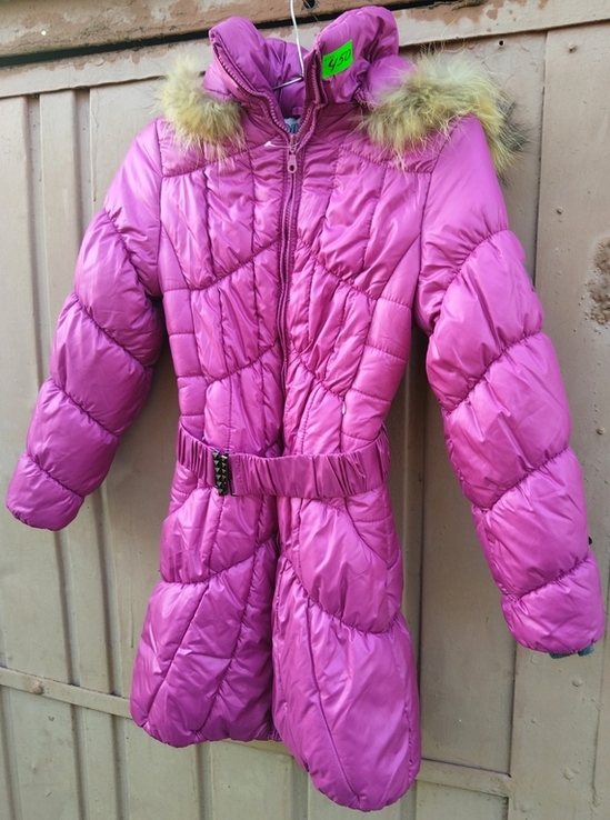 Пальто детское Dingo 36-го (S) размера новое зимнее для девочки, фото №8