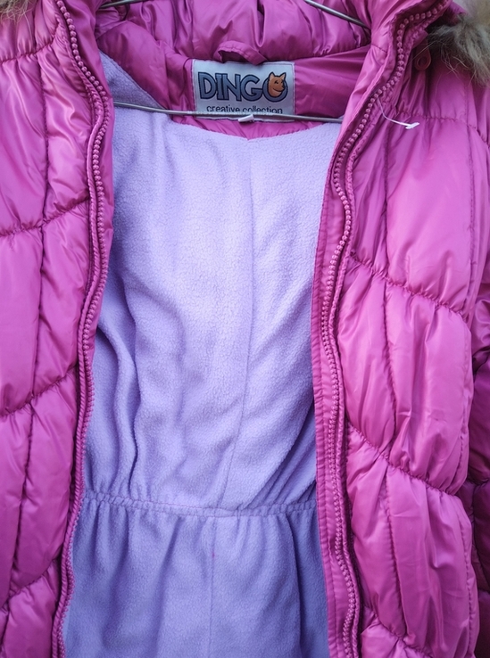 Пальто детское Dingo 36-го (S) размера новое зимнее для девочки, фото №13