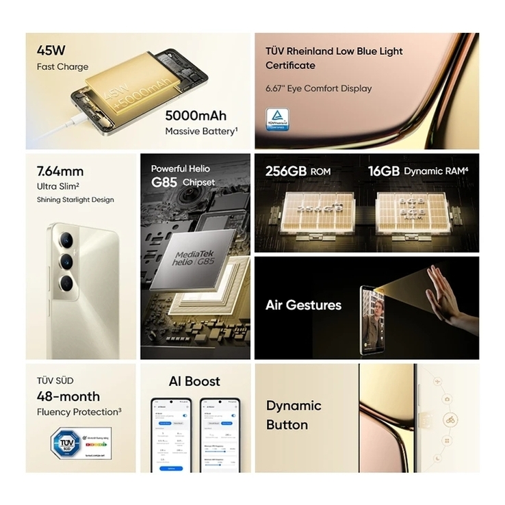 Смартфон Realme C65 NFC 6/128 ГБ Глобальная Версия, фото №3