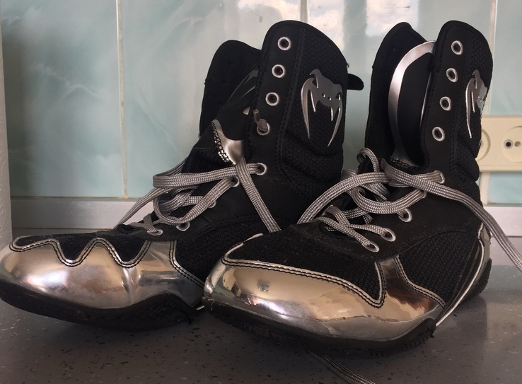 Боксерки VENUM ELITE BOXING SHOES SILVER, photo number 2