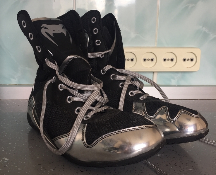 Боксерки VENUM ELITE BOXING SHOES SILVER, photo number 3
