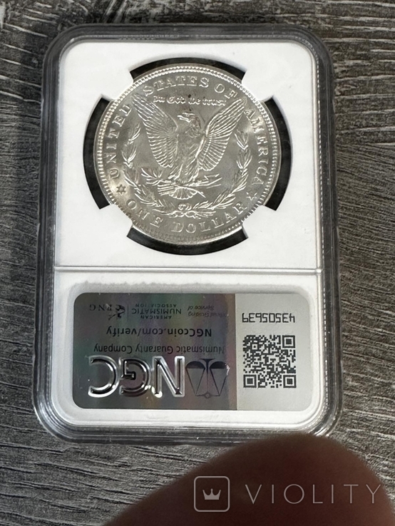 1 долар Моргана MS 63 NGC (123386525) - купити Violity