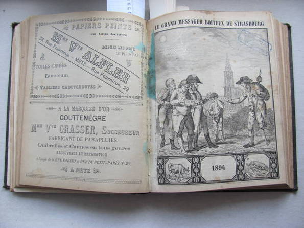 Le grand messager boiteux de Strasbourg 1892 - 1900 ... конволют, фото №2