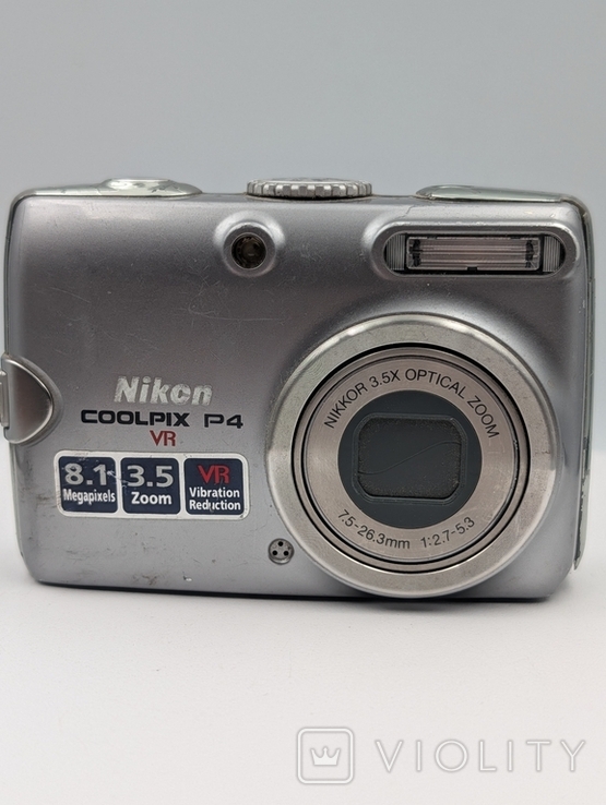 Nikon COOLPIX P4 VR 7.5-26.3mm 1:2.7-5.3 コンパクトデジタルカメラ