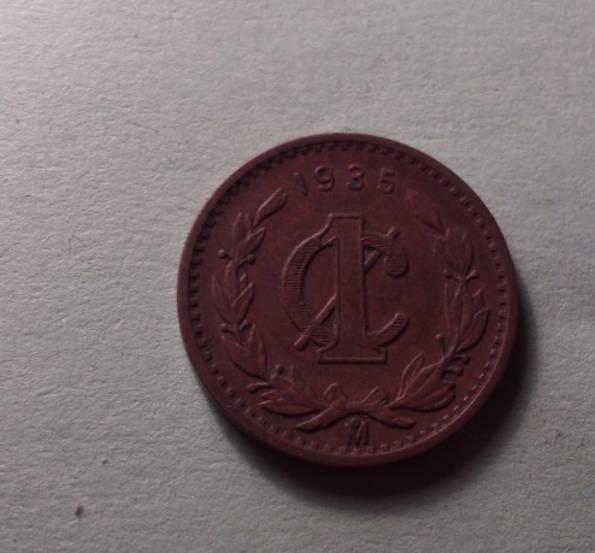 Мексика 1935 год монета 1 сентаво