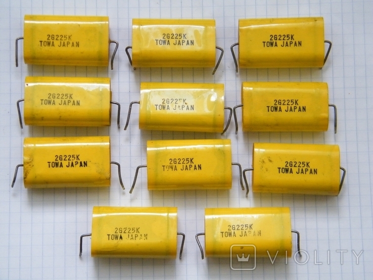 Конденсаторы TOWA Japan 2,2мкФ 250В 11шт (Лот К68) (124211115