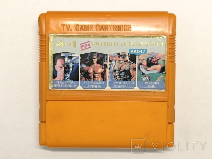 Картридж dendy(денді)/famiclone з 90х 4in1 AK047 PowerBlade-2