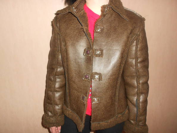 Куртка меховая, SHANT GIRL, PU-кожа, 46,48 размер, Италия, искусственный мех, фото №7