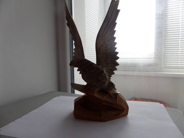 Статуетка деревянный орел, фото №3