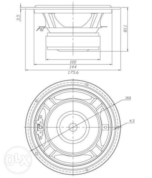 Автоакустика DAYTON DA175-8 7" Aluminum Cone Woofer, фото №6