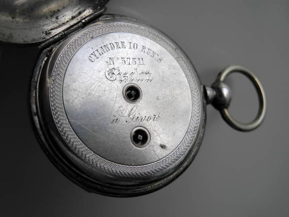 Серебряные карманные часы, фото №9