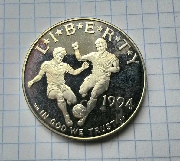 1 Доллар 1994 г. Футбол