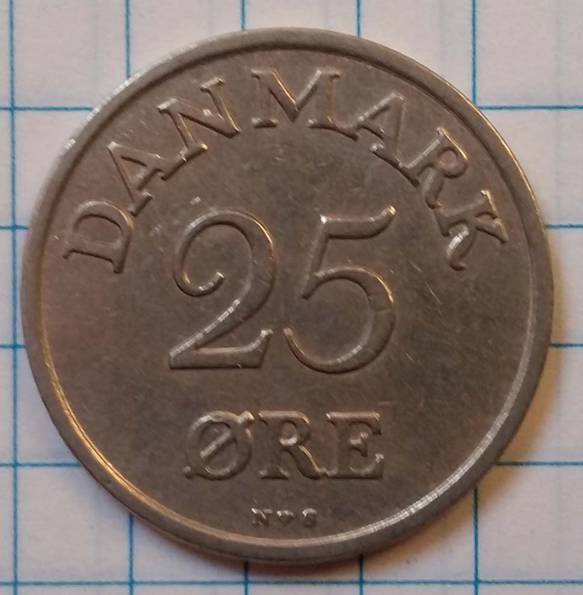 25 эре 1950 года (Фредерик IX). Дания, фото №2