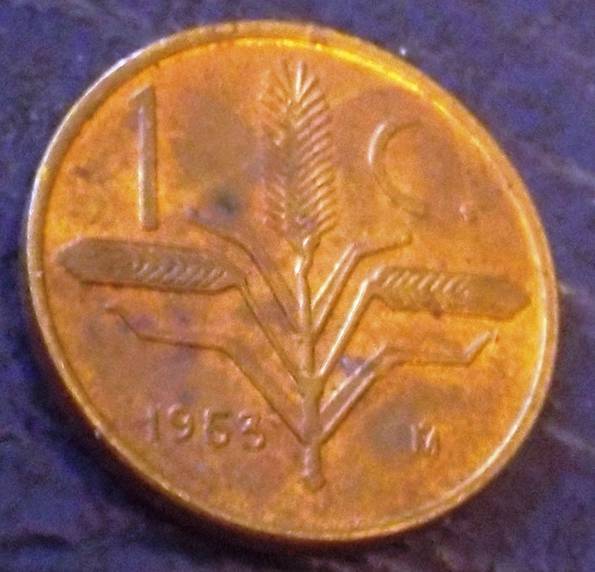 1 центаво 1953 року. Мексика, фото №2