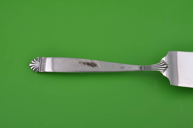 Нож.  Лопатка для торта.  Серебро 800., фото №10