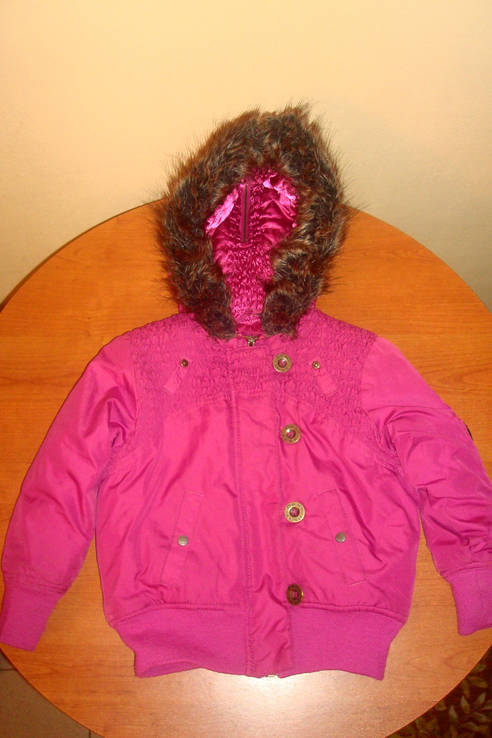Курточка на девочку ТМ DKNY на резинке с капюшоном