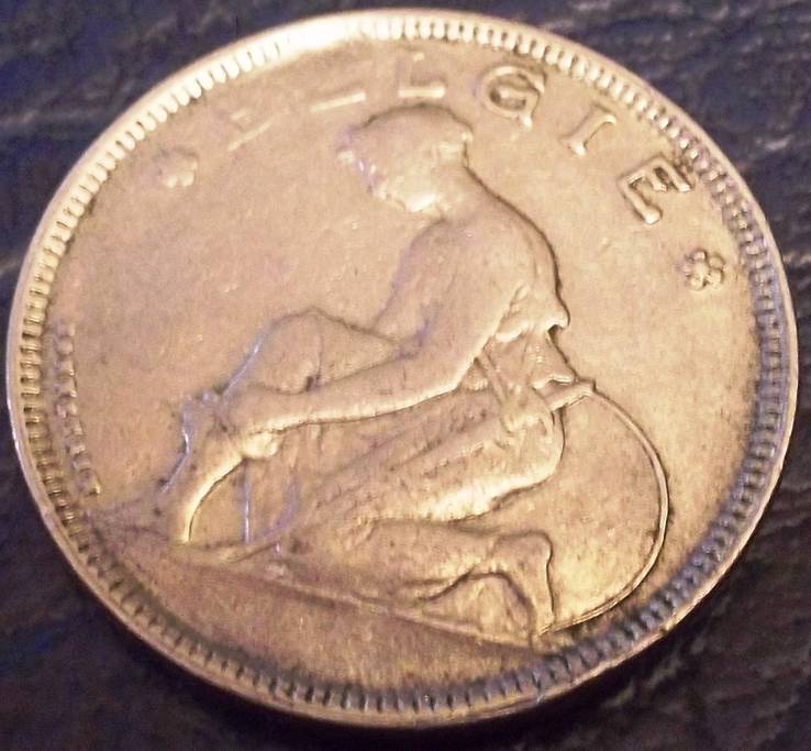 2 франка 1923 року. Бельгія., фото №3