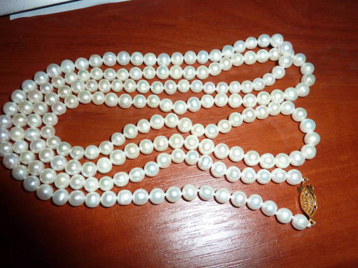 Жемчужное ожерелье 250см, фото №3