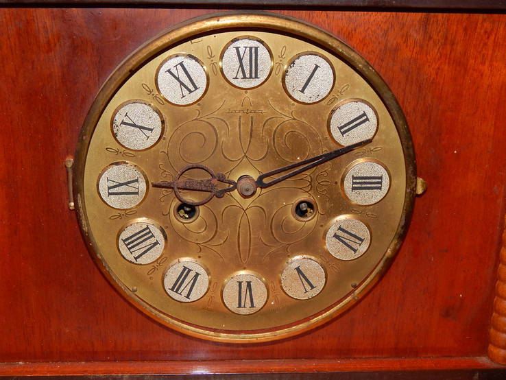 Часы настольные янтарь с боем 4830, фото №3