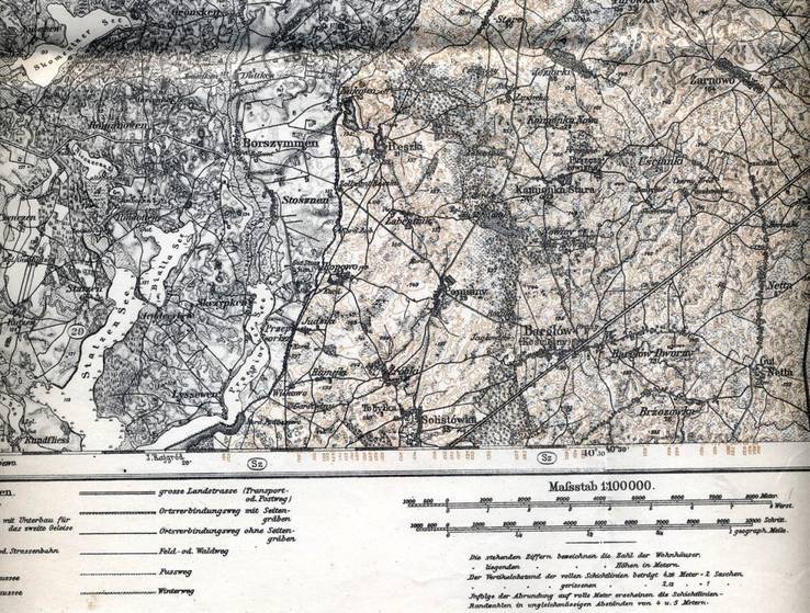 Карта Сувалки 1:100000, оригинал 1915г., фото №4