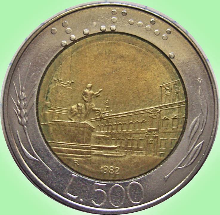 38.Италия 500 лир, 1982 год, фото №2