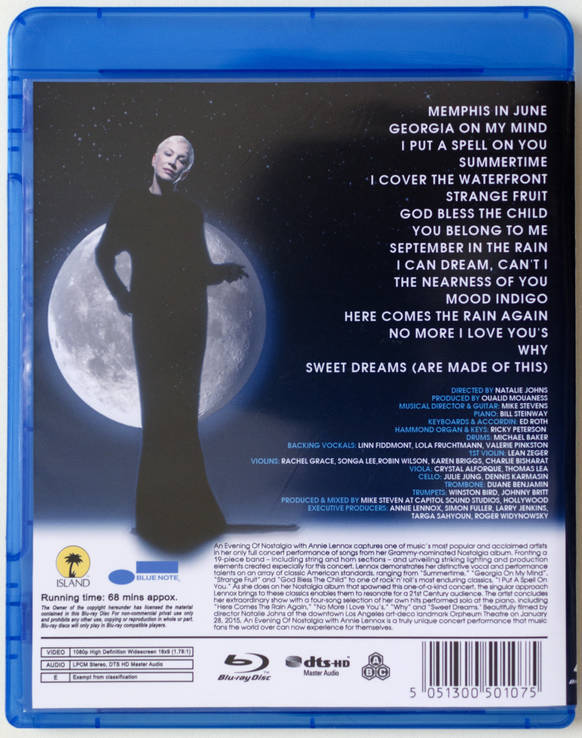Blu-Ray диск Anie Lennox "Nostalgia", фото №3