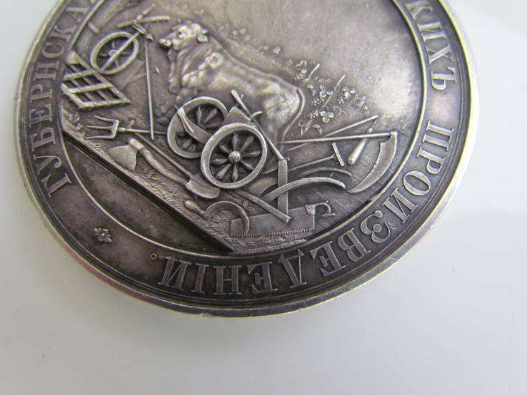 Медаль Губернская выставка сельских произведений, фото №10