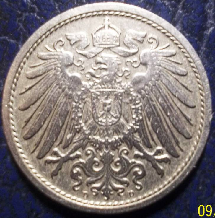 10 пфенінгів 1908 року D. Німеччина, фото №3