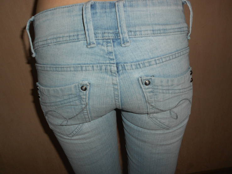 Шорты джинсовые, наш 40, xXS, 100% хлопок, б/у, в отличном состоянии, фото №5