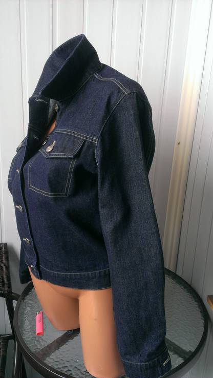 Jeansowa kurtka Włochy, rozmiar 42, numer zdjęcia 3