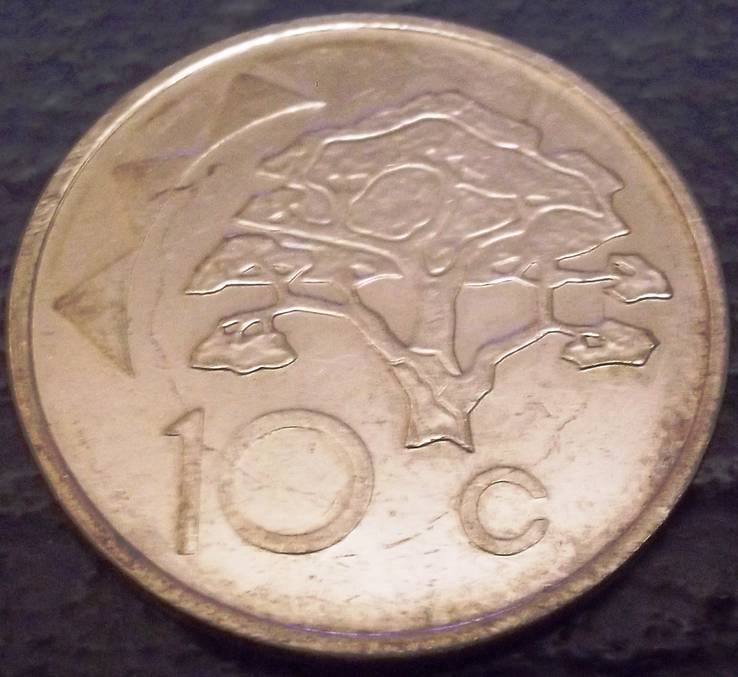 10  центів 1993 року Намібія, фото №2