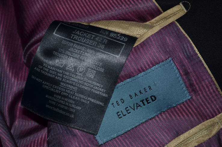 Пиджак TED BAKER ELEVATED 100% wool шерсть. Венгрия., фото №9