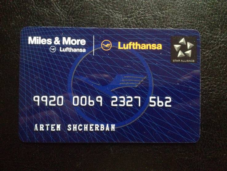 Банковская карта "Miles &amp; More" (Lufthansa) 562, фото №2