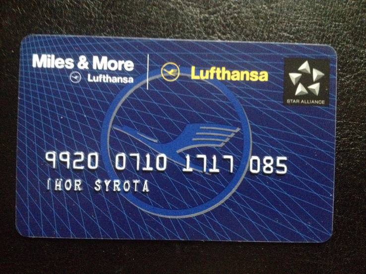 Банковская карта "Miles &amp; More" (Lufthansa) 085, фото №2