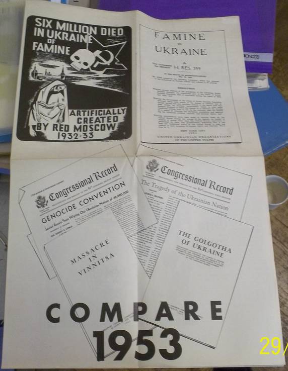 Плакат. Діаспора на захист жіноцтва  в Україні.  Кампанія 1953 року (англ).