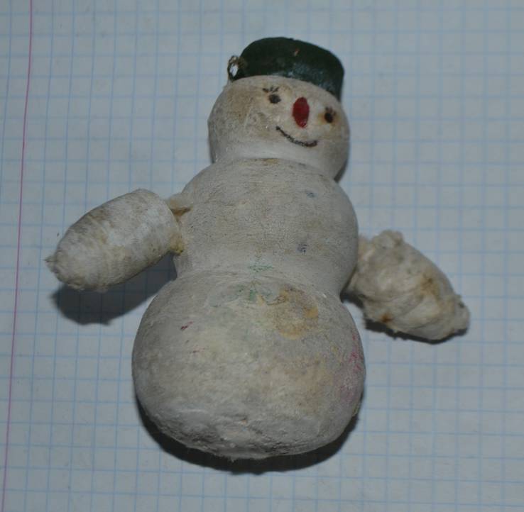 Снеговик из  папье маше, фото №2