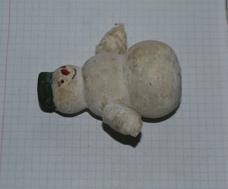 Снеговик из  папье маше, фото №5