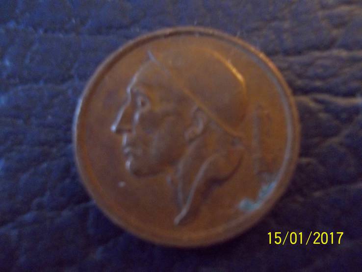 20   цент  1954 року. Бельгія (фламанд).Шахтар., фото №3