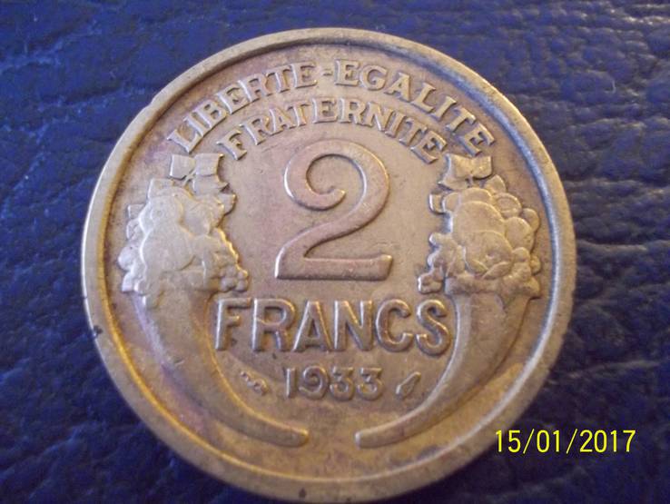 2 франка 1933 року Франція