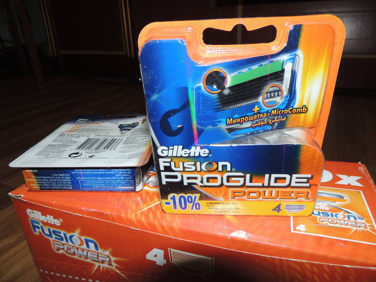 Лезвия Gillette Fusion Proglide Power - 4шт в упаковке