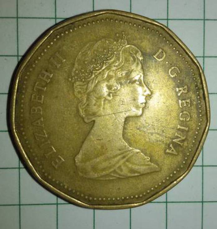 1 доллар 1987 Канада, фото №2