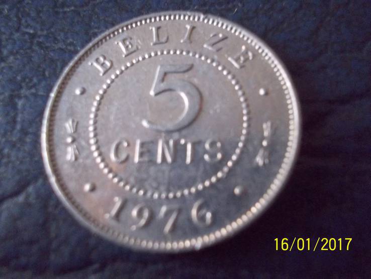 5  центів  1976 року .Беліз