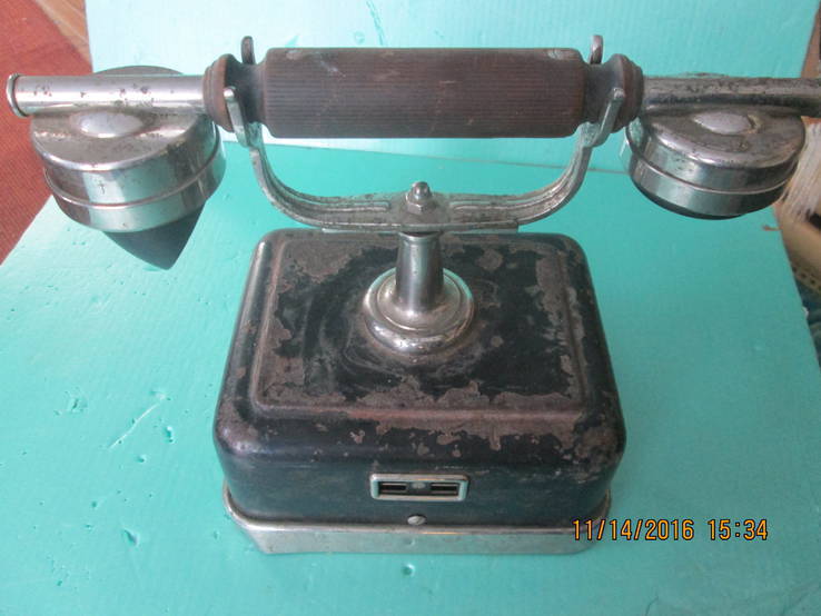 Телефон ретро,с отдельным старинным номеронабирателем, фото №3