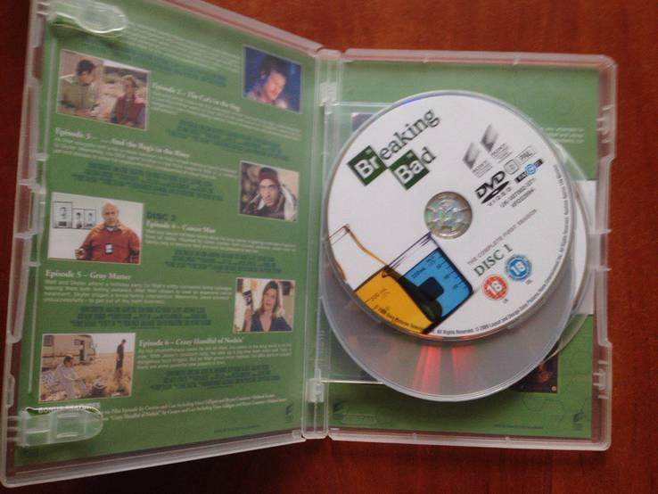 Оригинальные 3-и DVD диска "Breaking Bad" (англ) - "Во все тяжкие", photo number 3